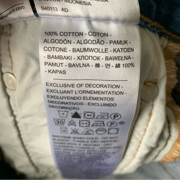 Levis 501 Cutoff Shorts Blue Size W27 - Picture 11 of 12